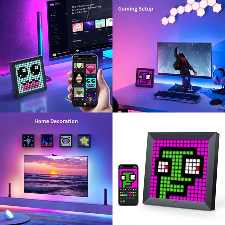 Desk Setup Tv - Panel de Pantalla LED de Píxeles,