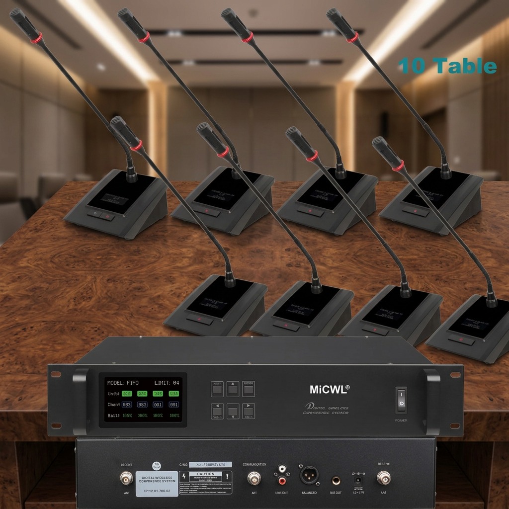 Desk Setup With Mic - Sistema de Micrófonos Inalámbricos Digitales MiCWL