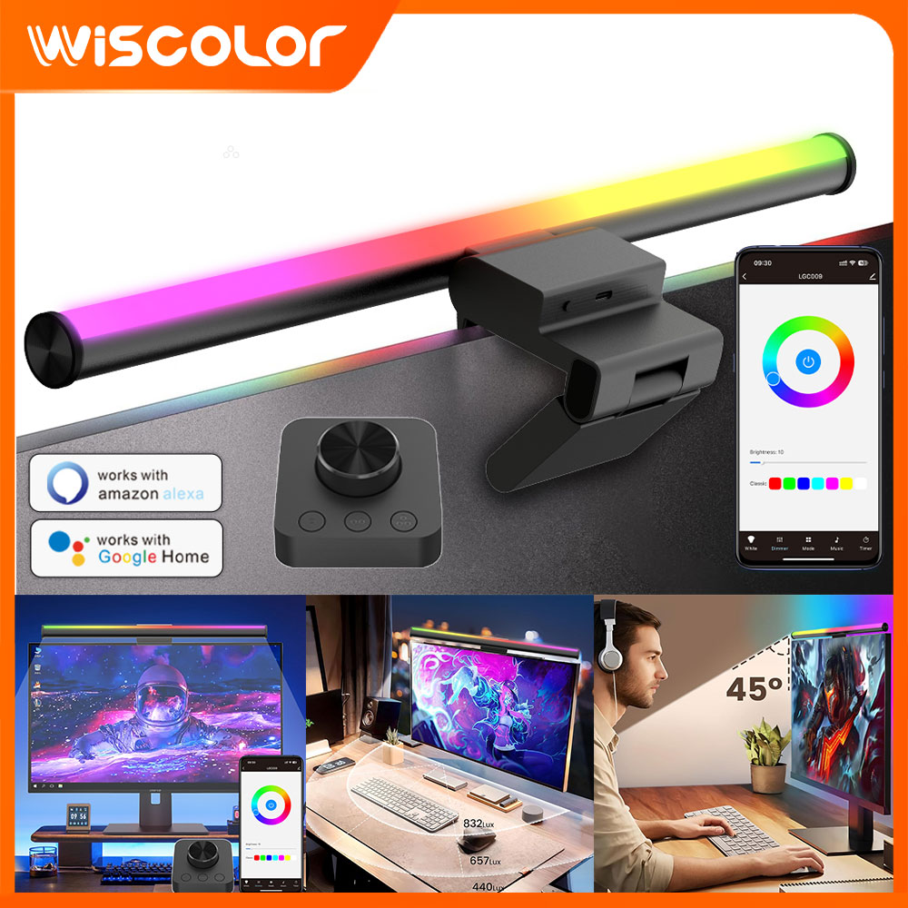 Setup Desk Monitor - Lámpara Colgante para Pantalla, Barra de