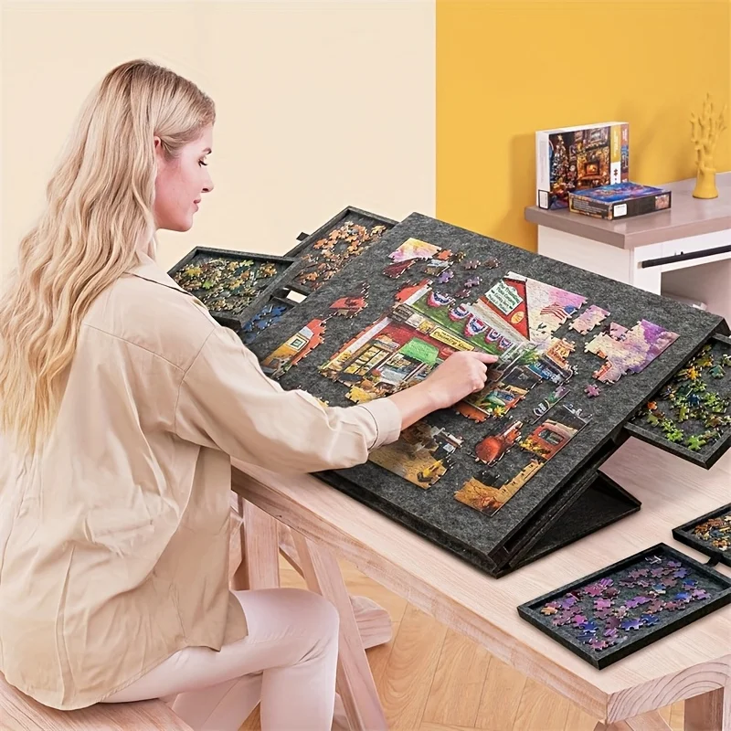Desk Drawer Unit - Mesa para Rompecabezas de 6 Cajones