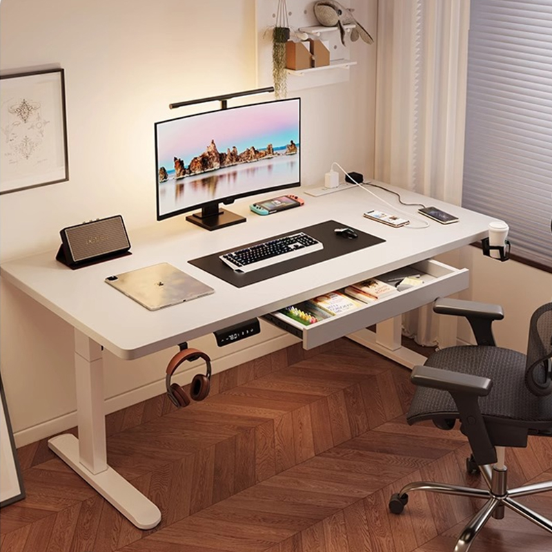 Setup Desk Monitor - Escritorio Eléctrico Moderno de Hierro con