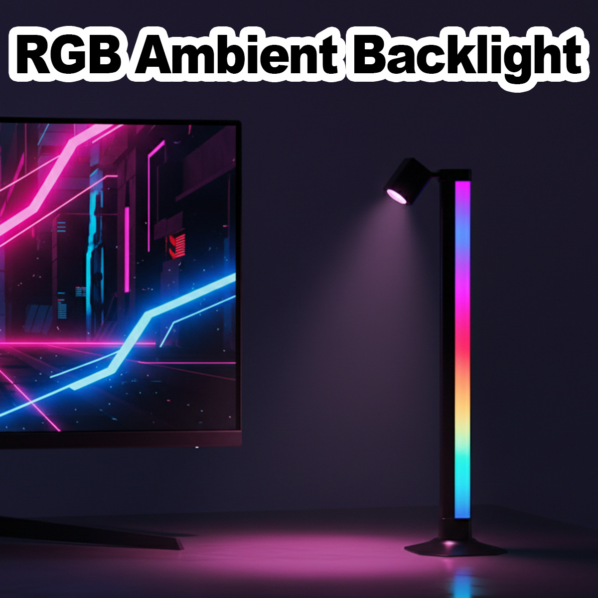 Desk Setup Tv - Barra de luz inteligente LED RGB
