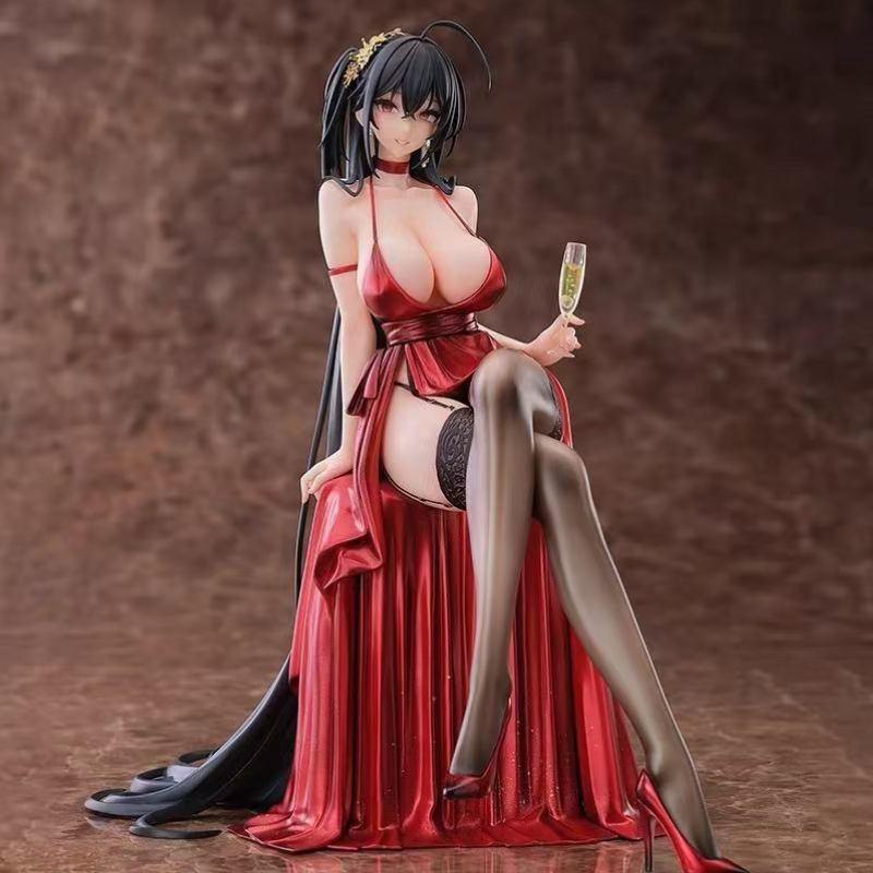 Desk Setup Tv - Figura de Anime Azul de Chica
