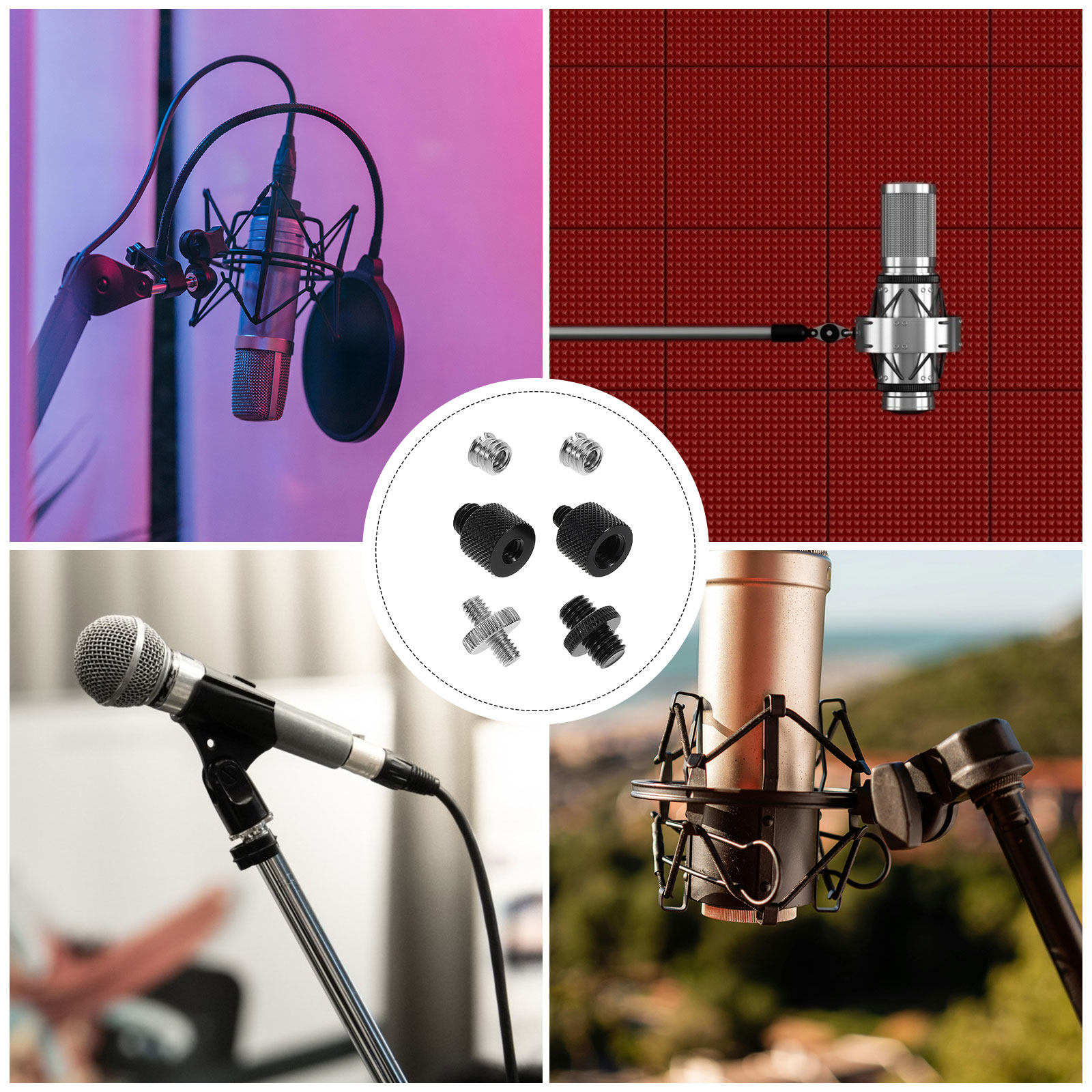 Adaptador de Rosca para Micróf - Desk Setup With Mic reseña y precio