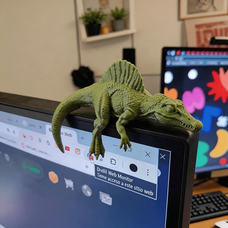 Adorno de Tiranosaurio Rex Dur - Setup Desk Monitor reseña y precio