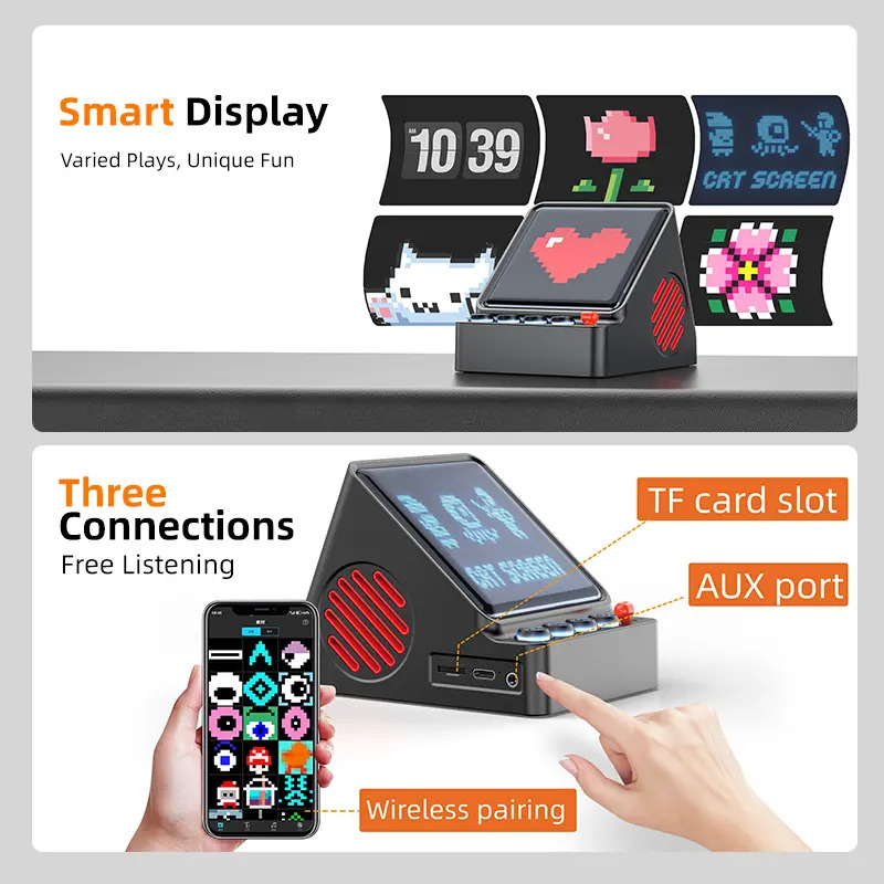 Altavoz Portátil con Pantalla  - Speaker Desk Setup reseña y precio