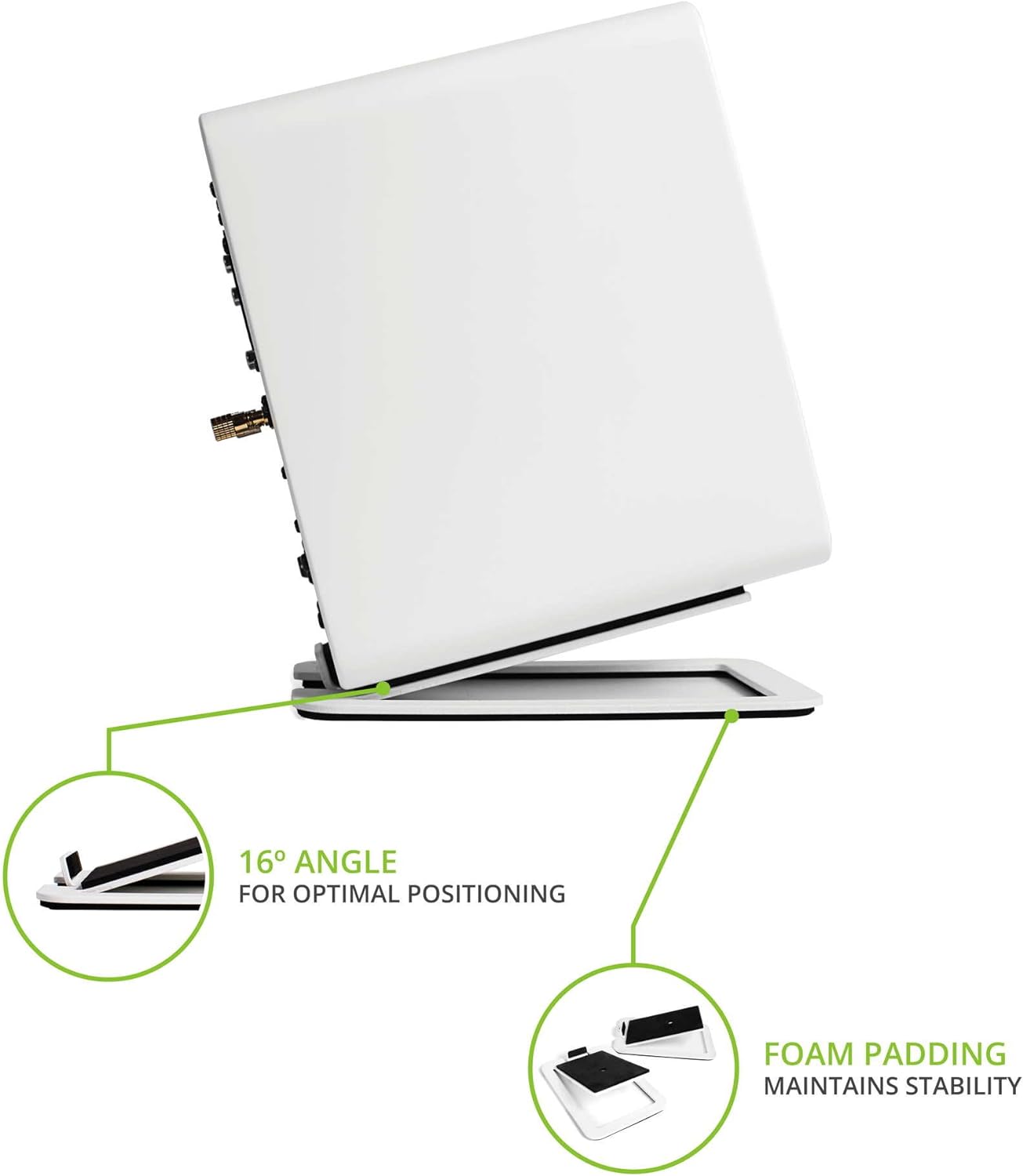 Soportes para altavoces de esc - Speaker Desk Setup reseña y precio