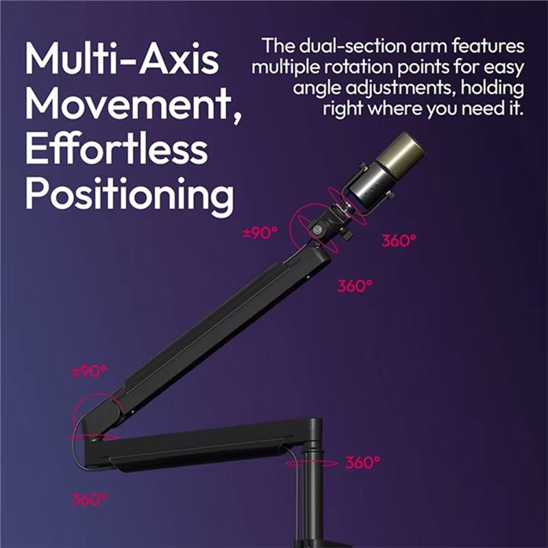 AT82-ZJ05 Soporte Ajustable pa - Desk Setup With Mic reseña y precio