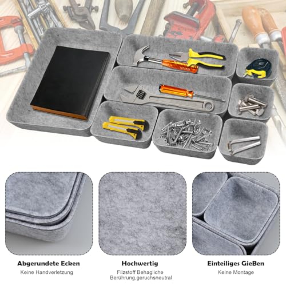 Juego de 8 Cajas de Almacenami - Desk Drawer Unit reseña y precio