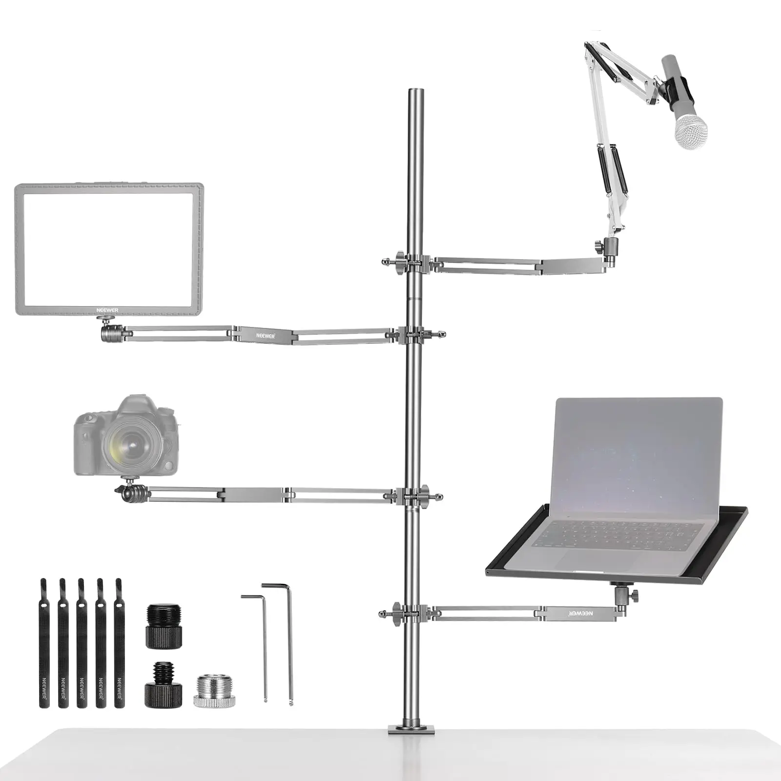 NEEWER Configuración de podcas - Desk Setup With Mic reseña y precio