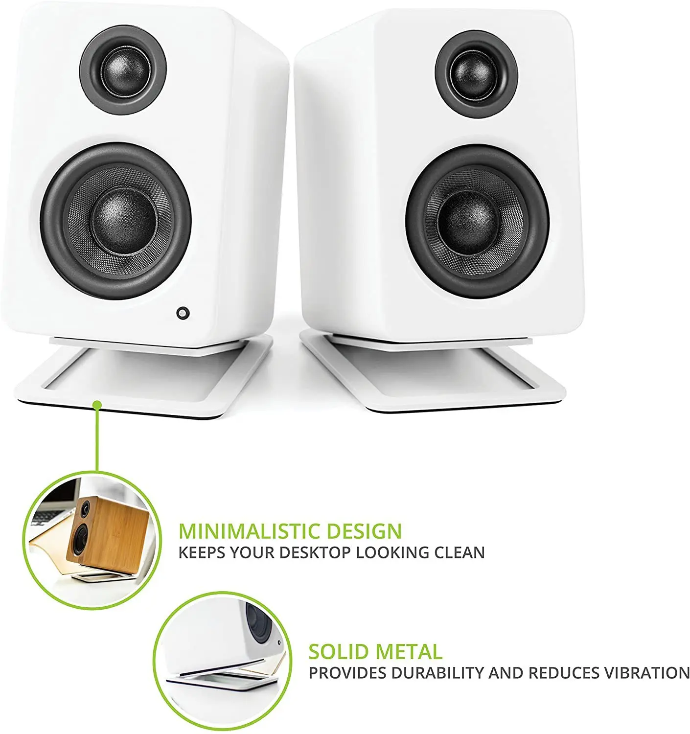 Soportes de altavoz de escrito - Speaker Desk Setup reseña y precio
