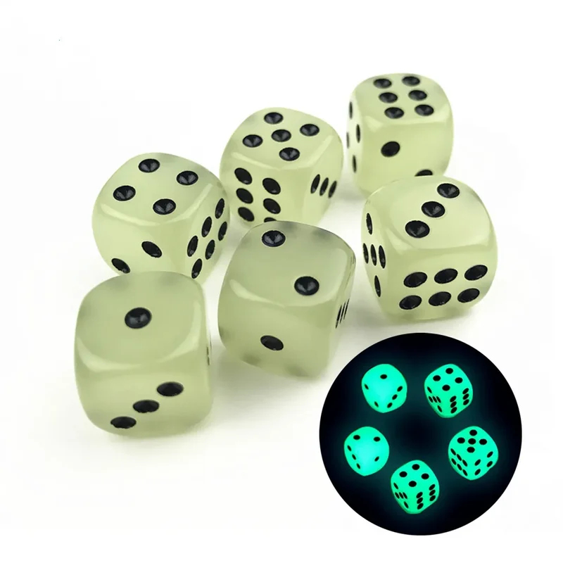 6-36 piezas de dados luminosos - Desk Setup Dark reseña y precio