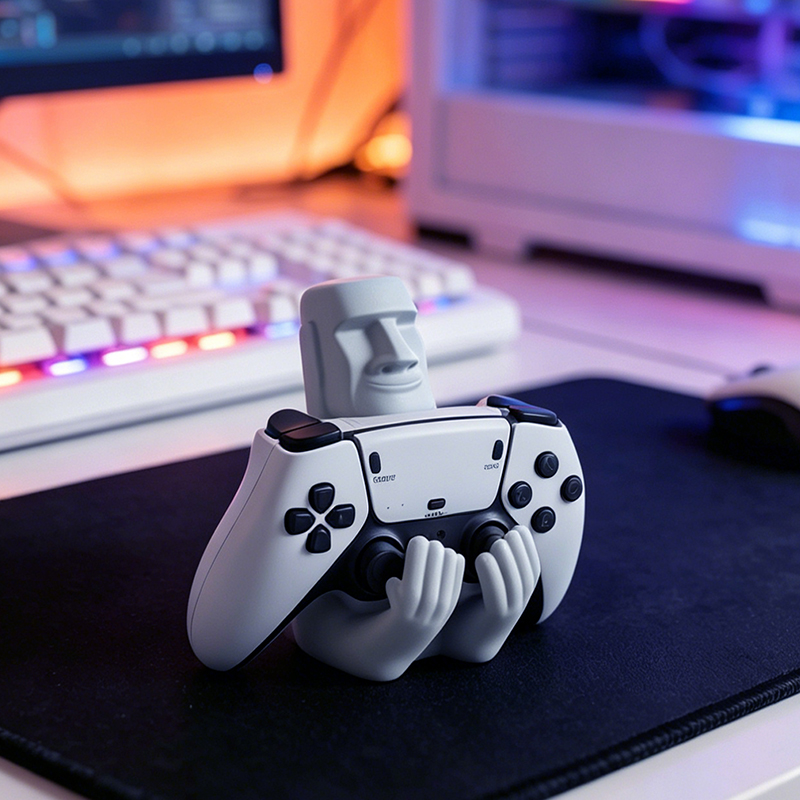 Escultura de Resina de Moái de - Desk Setup Xbox reseña y precio