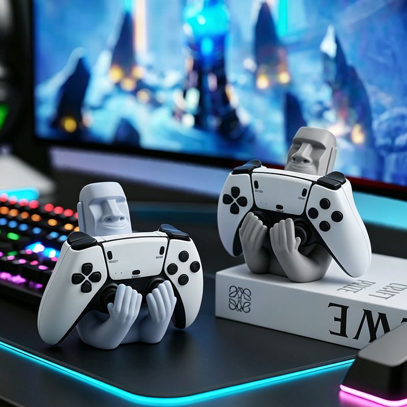 Escultura de Resina de Moái de - Desk Setup Xbox reseña y precio