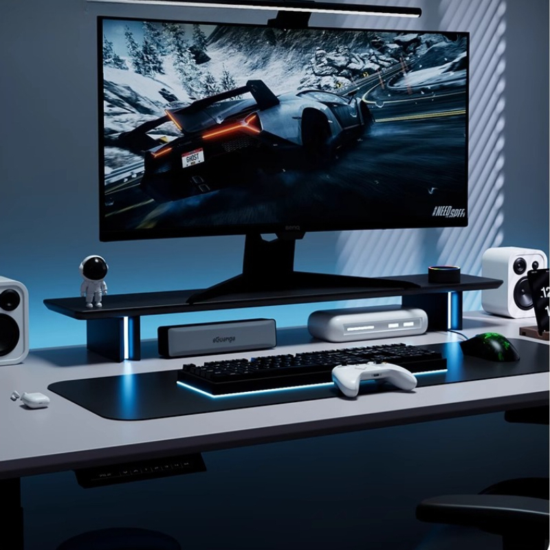 Soporte de Monitor RGB, elevad - Desk Setup No Monitor reseña y precio
