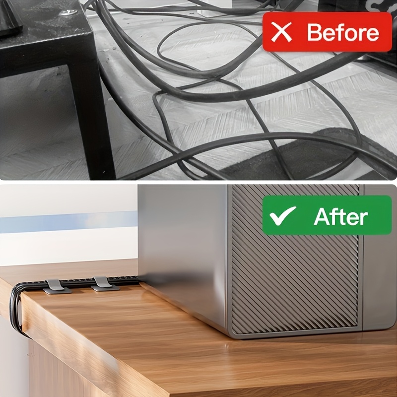 Bridas para cables reutilizabl - Speaker Desk Setup reseña y precio