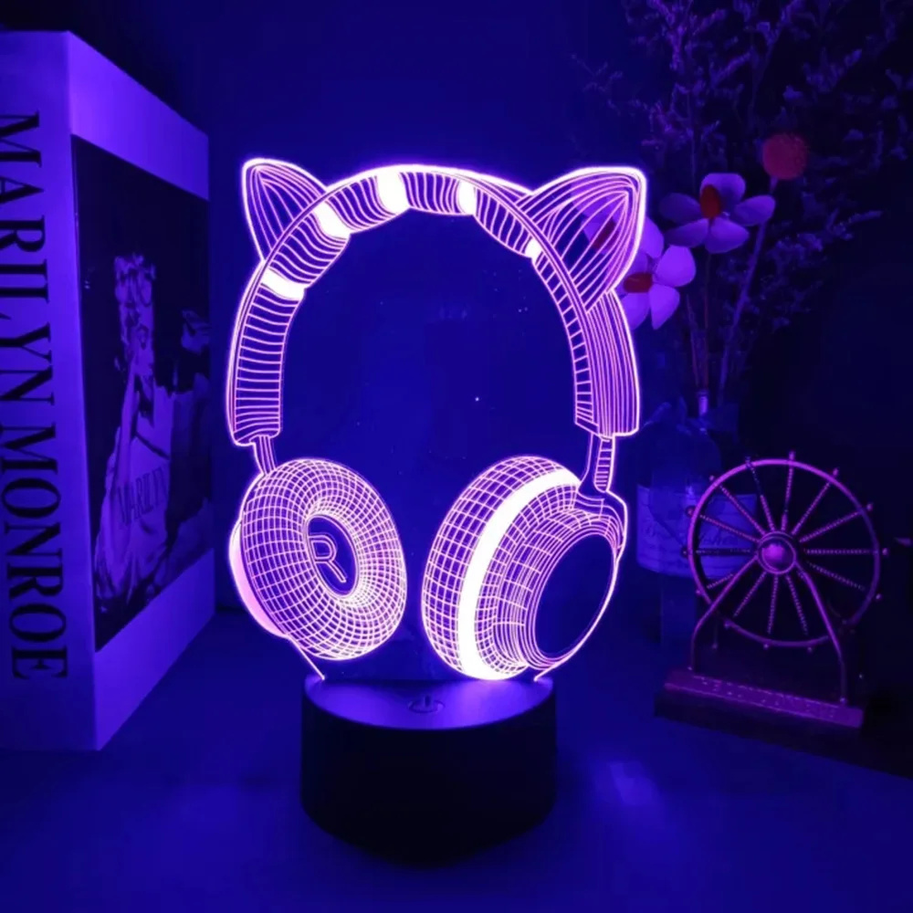 Auriculares con luz nocturna d - Desk Setup Kids reseña y precio