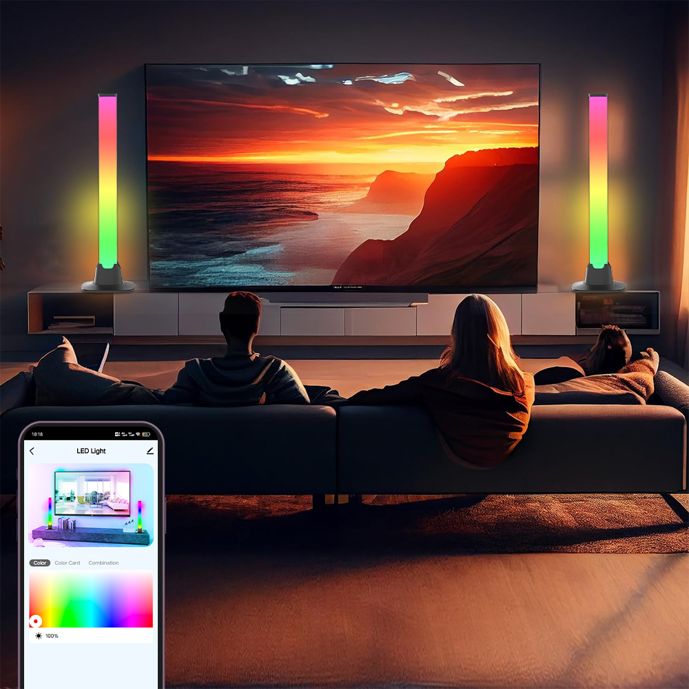 Barra de luces LED RGB con con - Desk Setup Tv reseña y precio