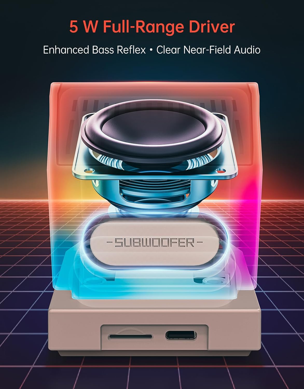 Mini Altavoz Retro Estilo PC c - Speaker Desk Setup reseña y precio