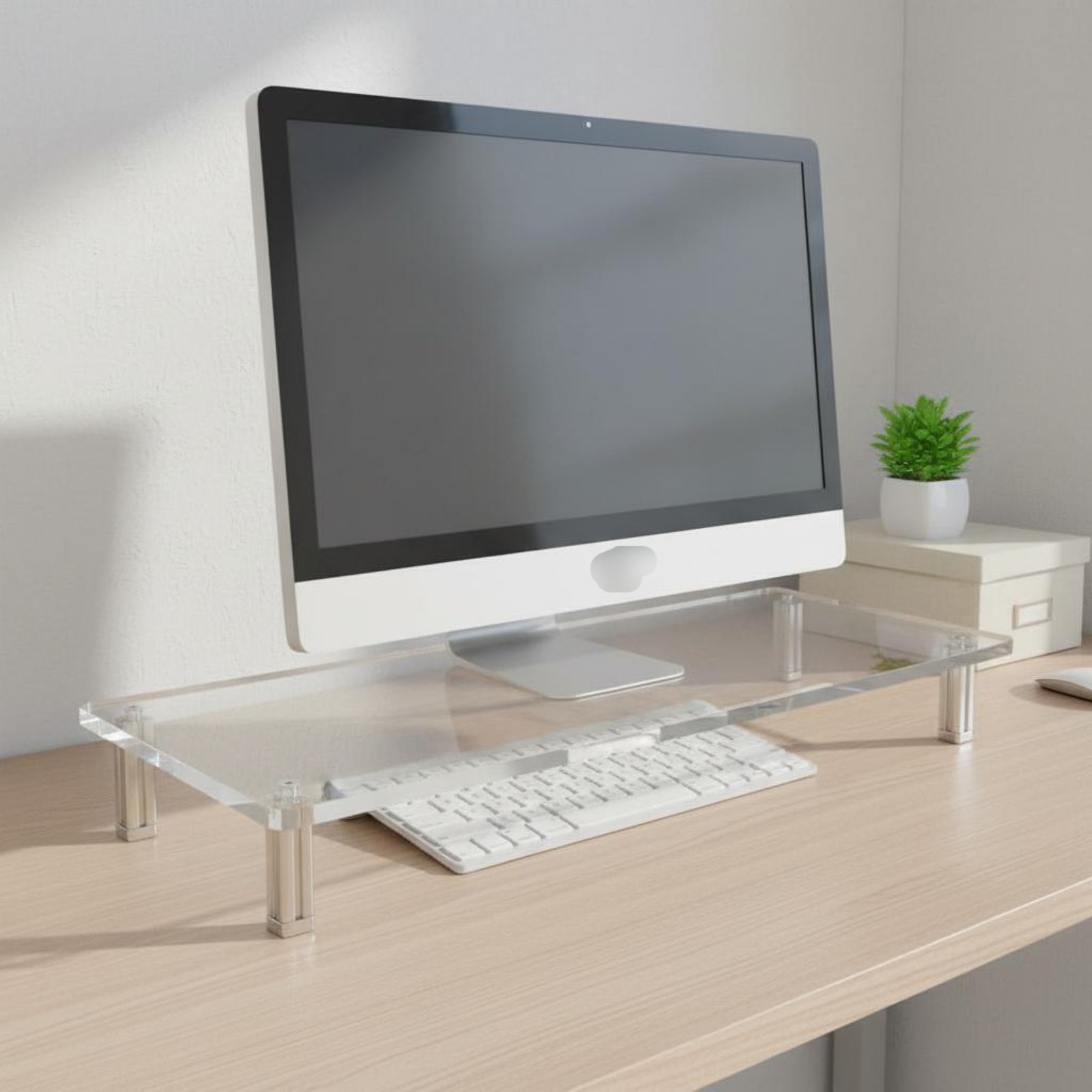 Soporte de Monitor Acrílico Tr - Setup Desk Monitor reseña y precio