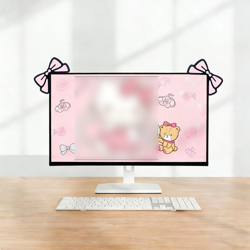 Lindo Adorno de Monitor con La - Desk Setup No Monitor reseña y precio