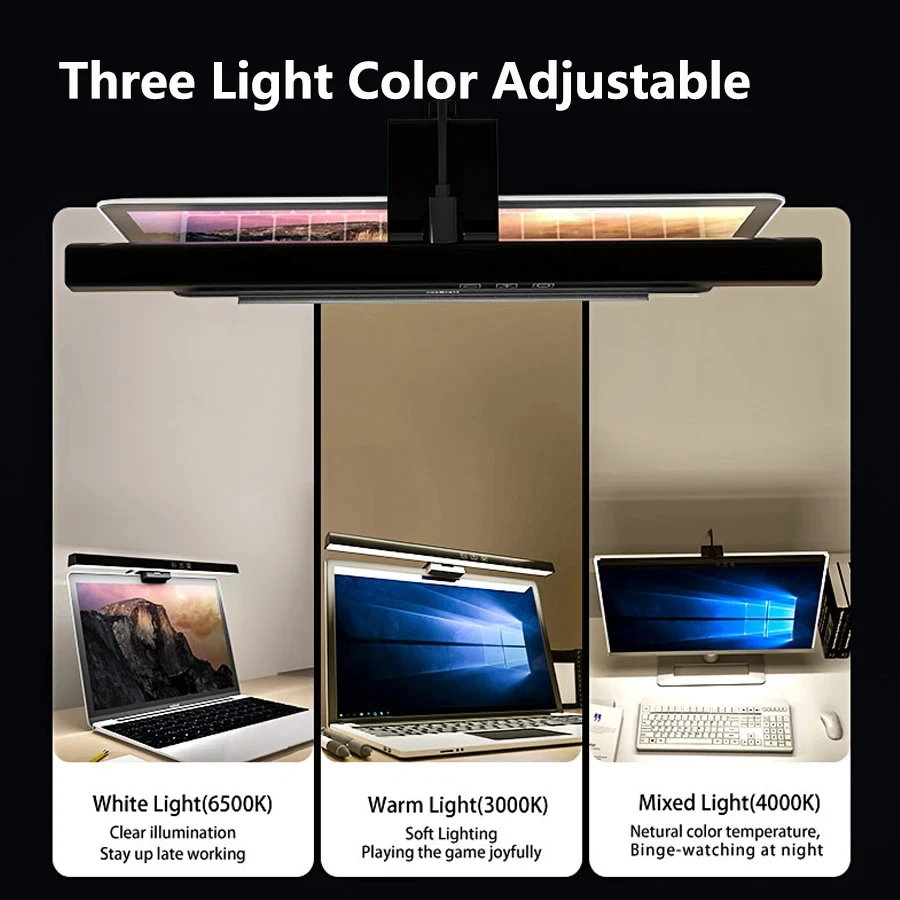 Lámpara LED de 33cm/50cm para  - Setup Desk Monitor reseña y precio