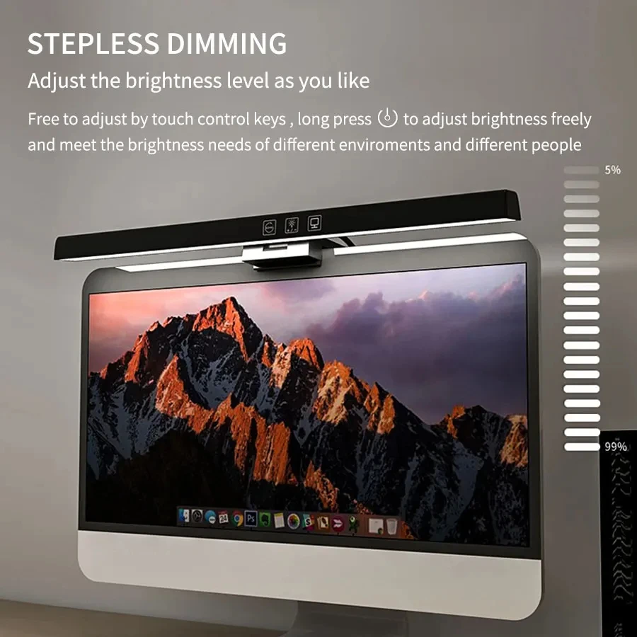 Lámpara LED de 33cm/50cm para  - Setup Desk Monitor reseña y precio