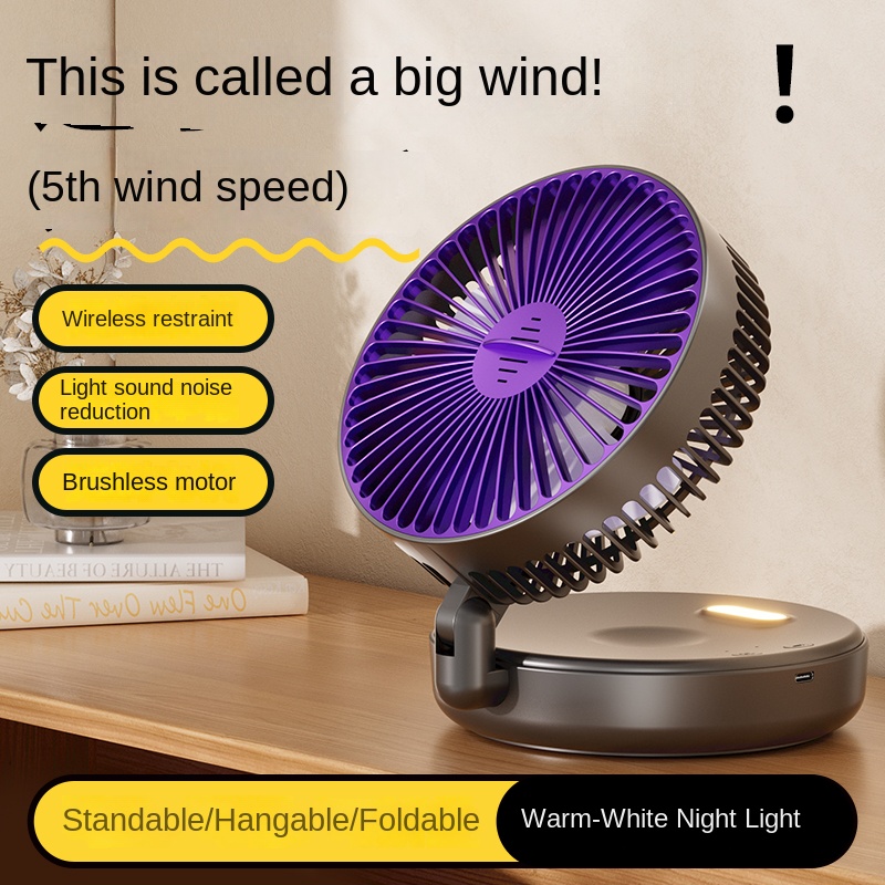 Ventilador Plegable de 5000 mA - Desk Setup Dark reseña y precio