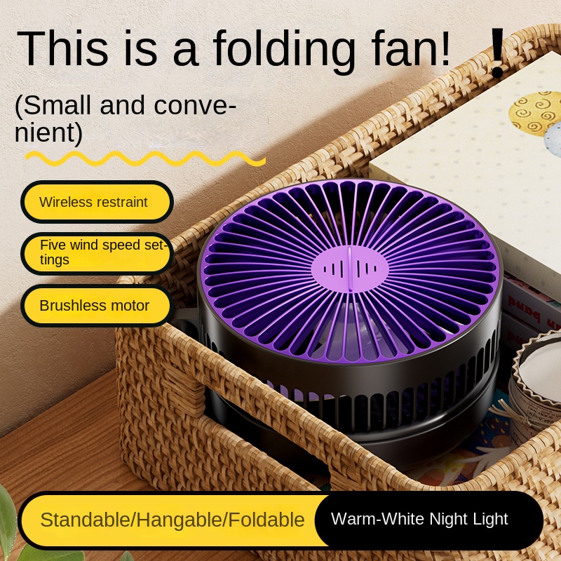 Ventilador Plegable de 5000 mA - Desk Setup Dark reseña y precio