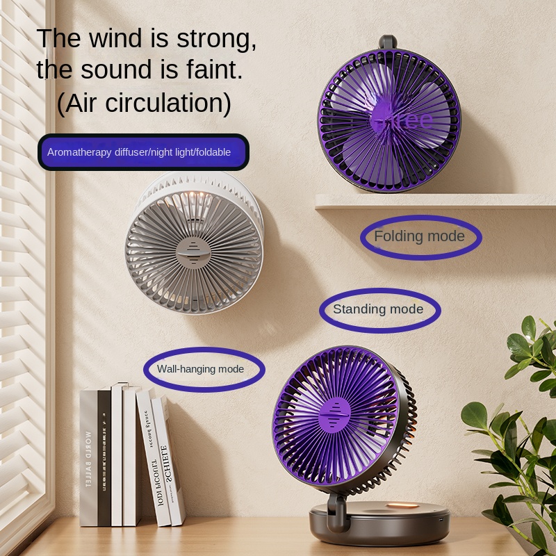 Ventilador Plegable de 5000 mA - Desk Setup Dark reseña y precio
