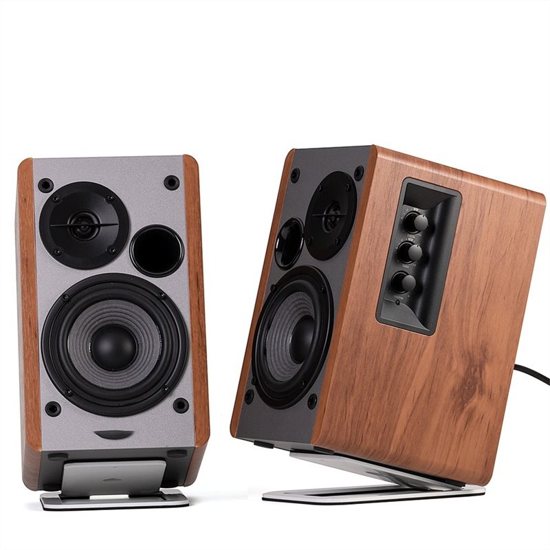 Soportes para altavoces de esc - Speaker Desk Setup reseña y precio