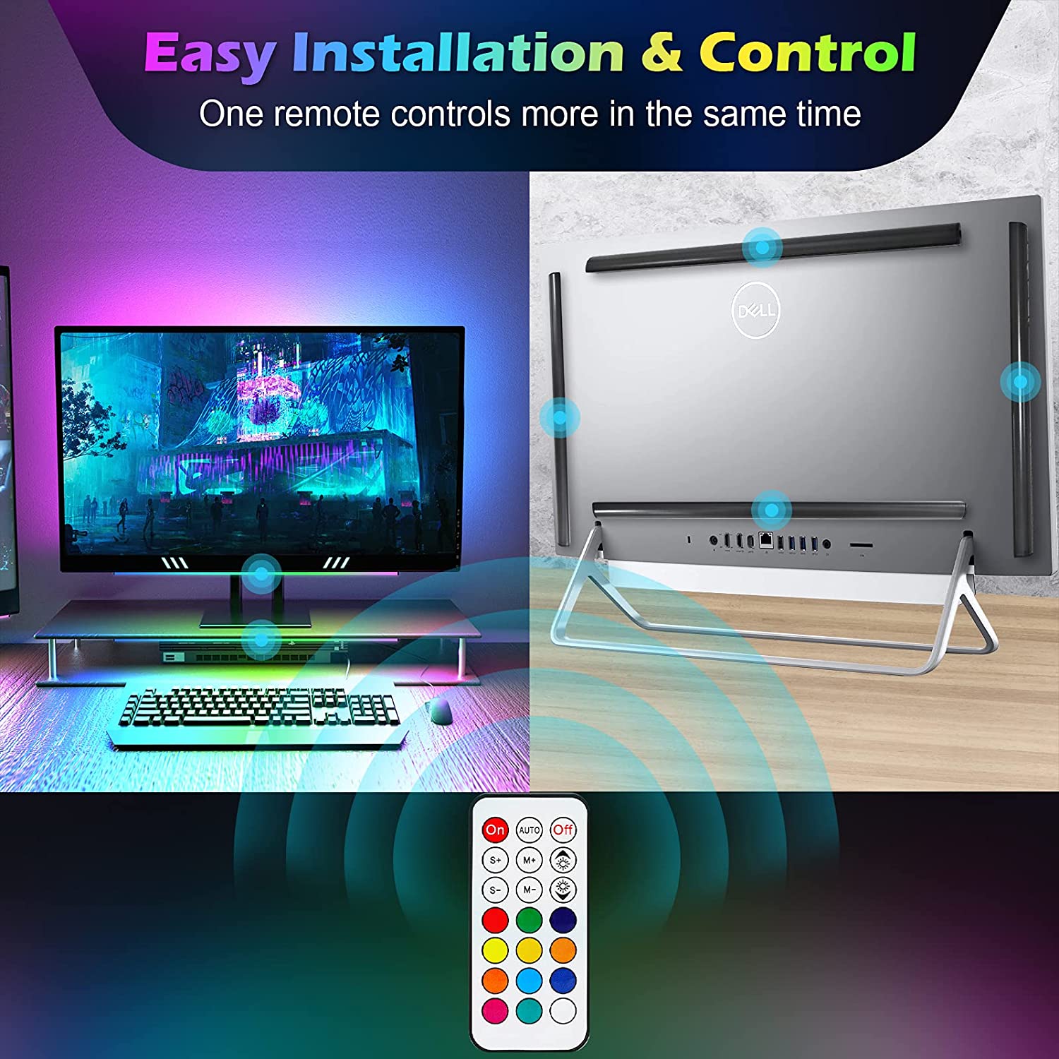 Barra de luz para debajo del M - Setup Desk Monitor reseña y precio