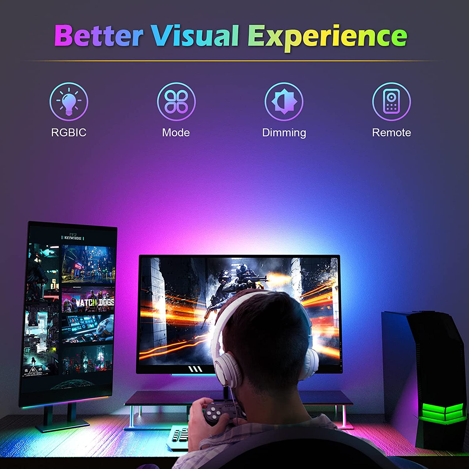 Barra de luz para debajo del M - Setup Desk Monitor reseña y precio